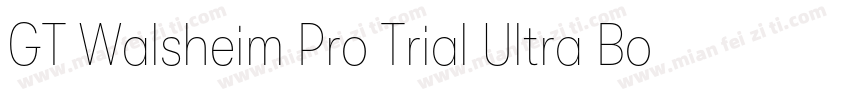 GT Walsheim Pro Trial Ultra Bold Re字体转换